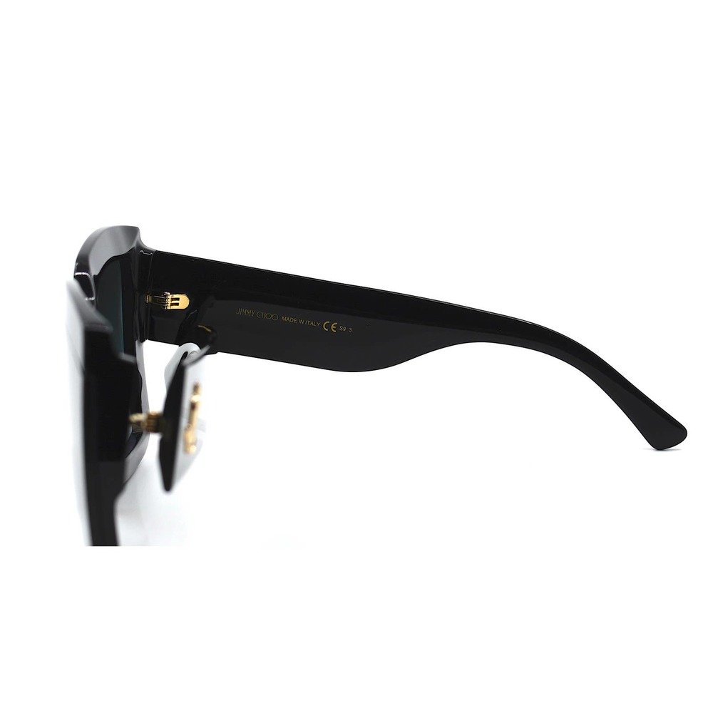 NEW JIMMY CHOO RENEE/S 807 BLACK GREY GRADIENT AUTHENTIC SUNGLASSES W/CHAIN - Picture 10 of 14